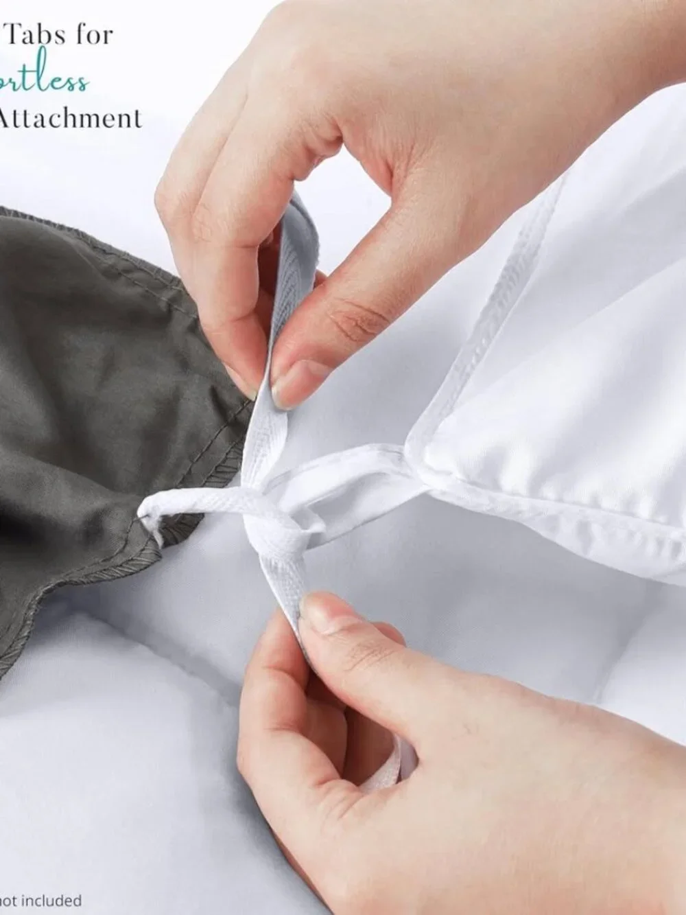 Utopia Bedding Comforter Duvet Insert, Quilted Comforter with Corner Tabs - Picture 5 of 7